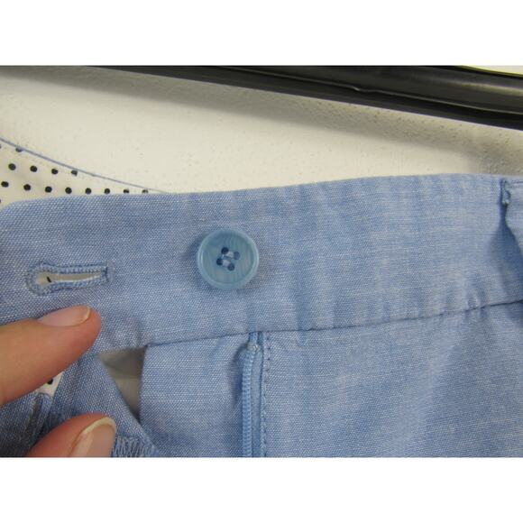 Talbots Size 6 Perfect Shorts 10.5" Light Blue Mid Rise Knee Length Bermudas - Picture 4 of 7
